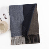 MENS PLAID COLORBLOCK SCARF WINTER WARM STYLE_CWASC0993