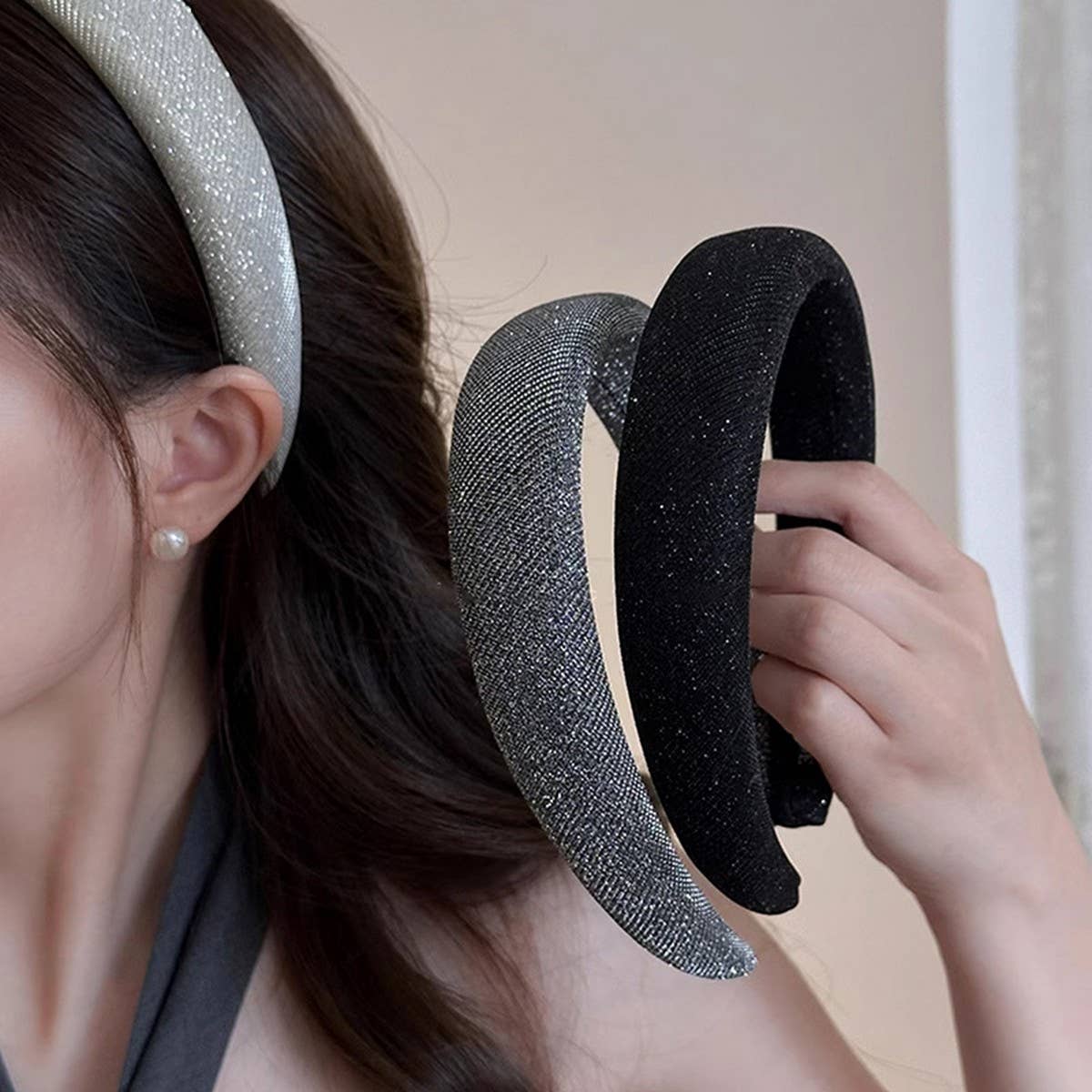 LIGHT LUXURY TEMPERAMENT SUPER SHINY HEADBAND_CWAHA2381