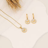 FASHIONABLE OIL DRIPPING BUTTERFLY NECKLACE_CWAHA0889