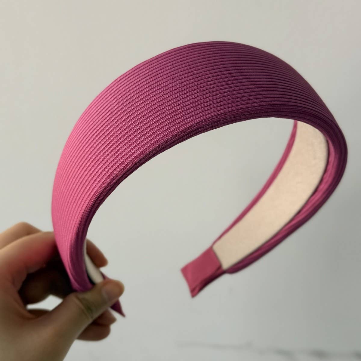 Color Knit Wide Headband Simple Chic Look_Cwaha08165