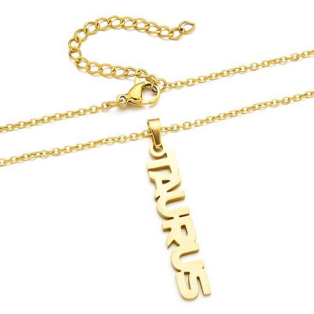 CLAVICLE CHAIN TWELVE ZODIAC TITANIUM NECKLACE_CWMM2717