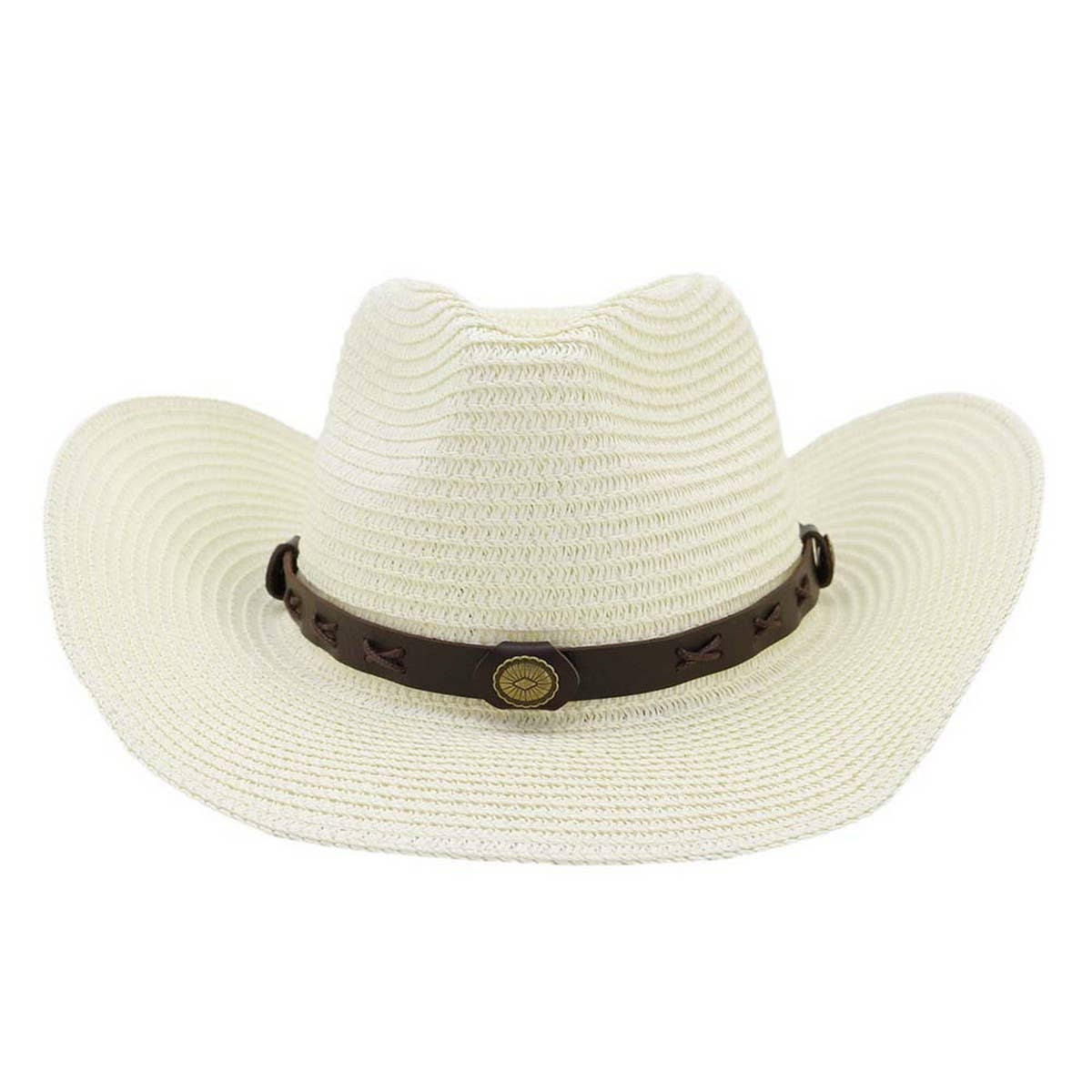 RETRO SUNSCREEN WESTERN COWBOY STRAW HAT_CWAH1242