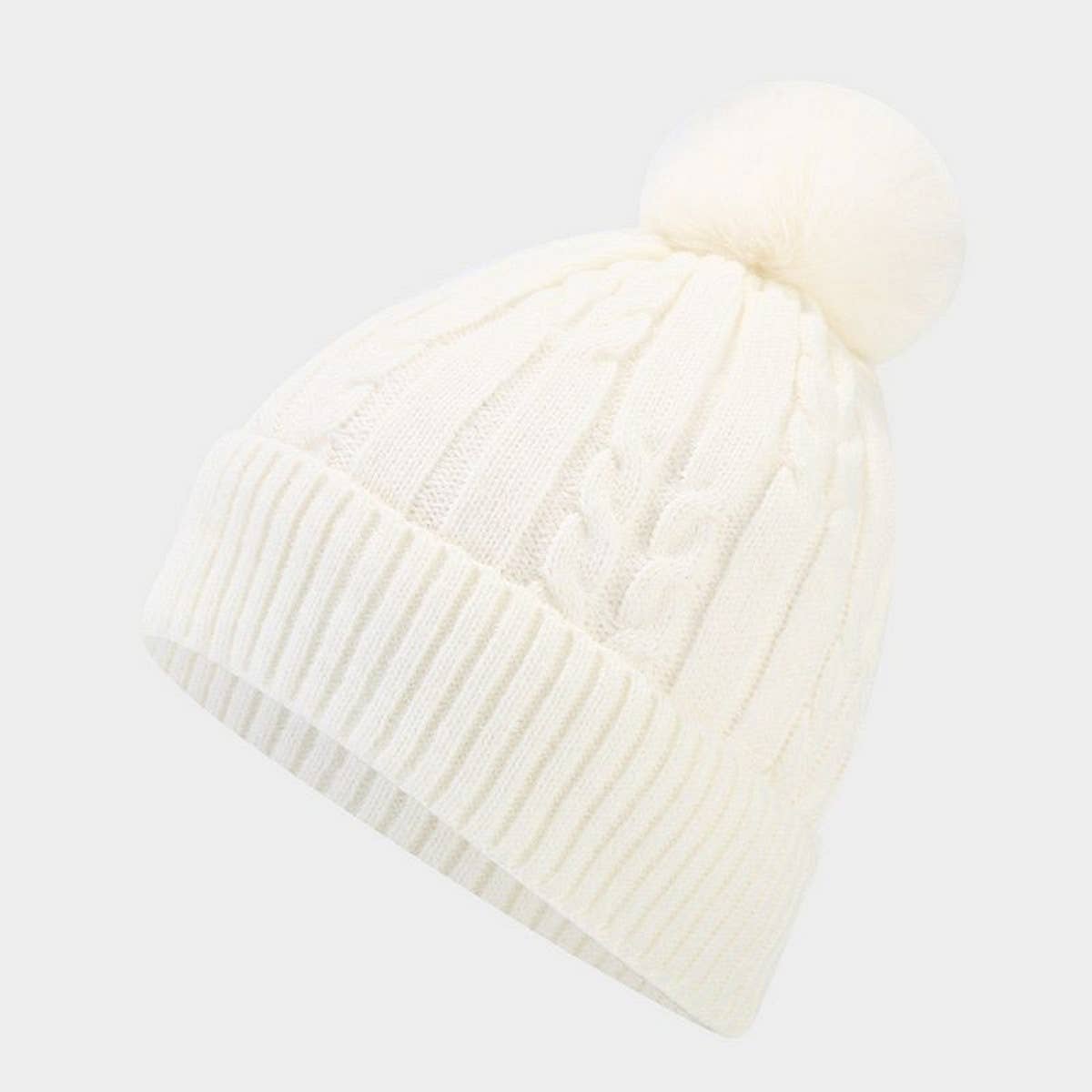 2024 NEW STYLE POM POM KNITTED HAT_CWAH1611