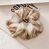 NEW CHECKERED PRINT SCRUNCHIES_CWAHA0352