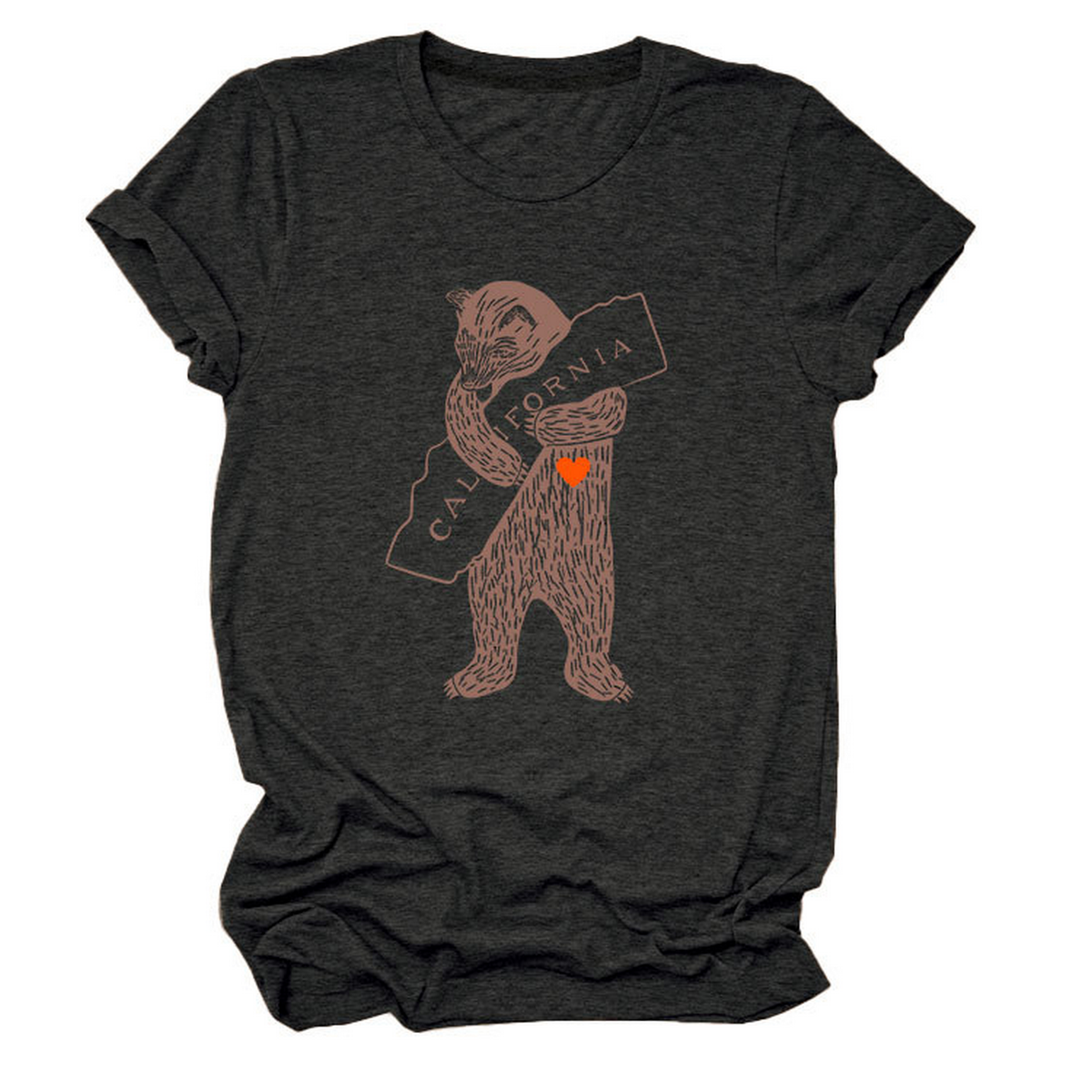 FUNNY BEAR SHORT SLEEVE T SHIRT FOR HER_CWTTS1505