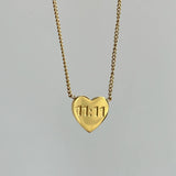 STAINLESS STEEL LOVE DOUBLE 11 NUMBER NECKLACE_CWMM5554