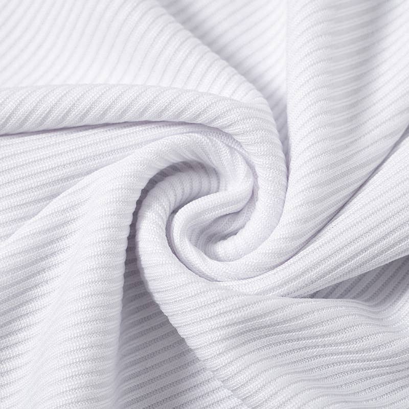 Solid Color Crew-Neck Button Casual Slim-Fit Top