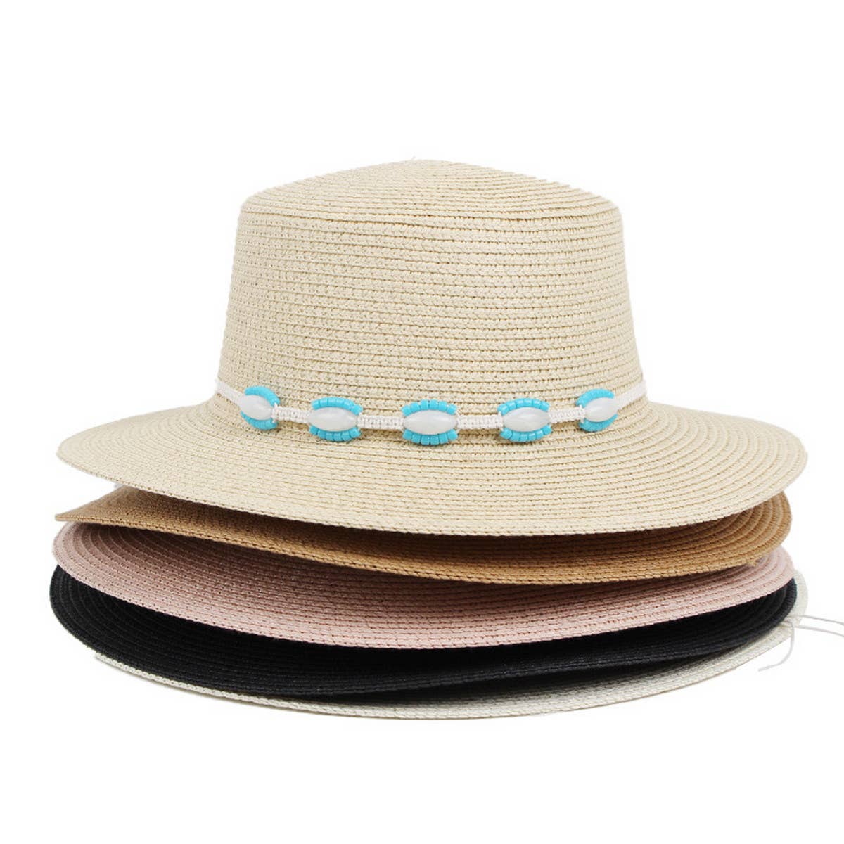 SUN PROTECTION BEACH VACATION STRAW HAT_CWAH1202