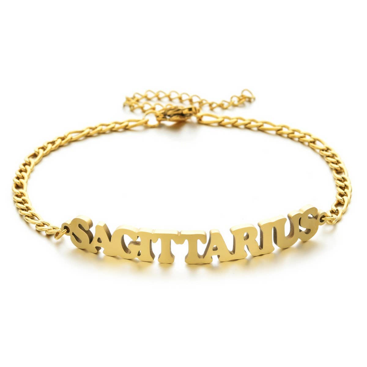 NEW STAINLESS STEEL ZODIAC PENDANT BRACELET_CWMM2716