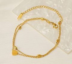 18K Simple Fine Women'S Stainless Steel Anklet_Cwaje2748
