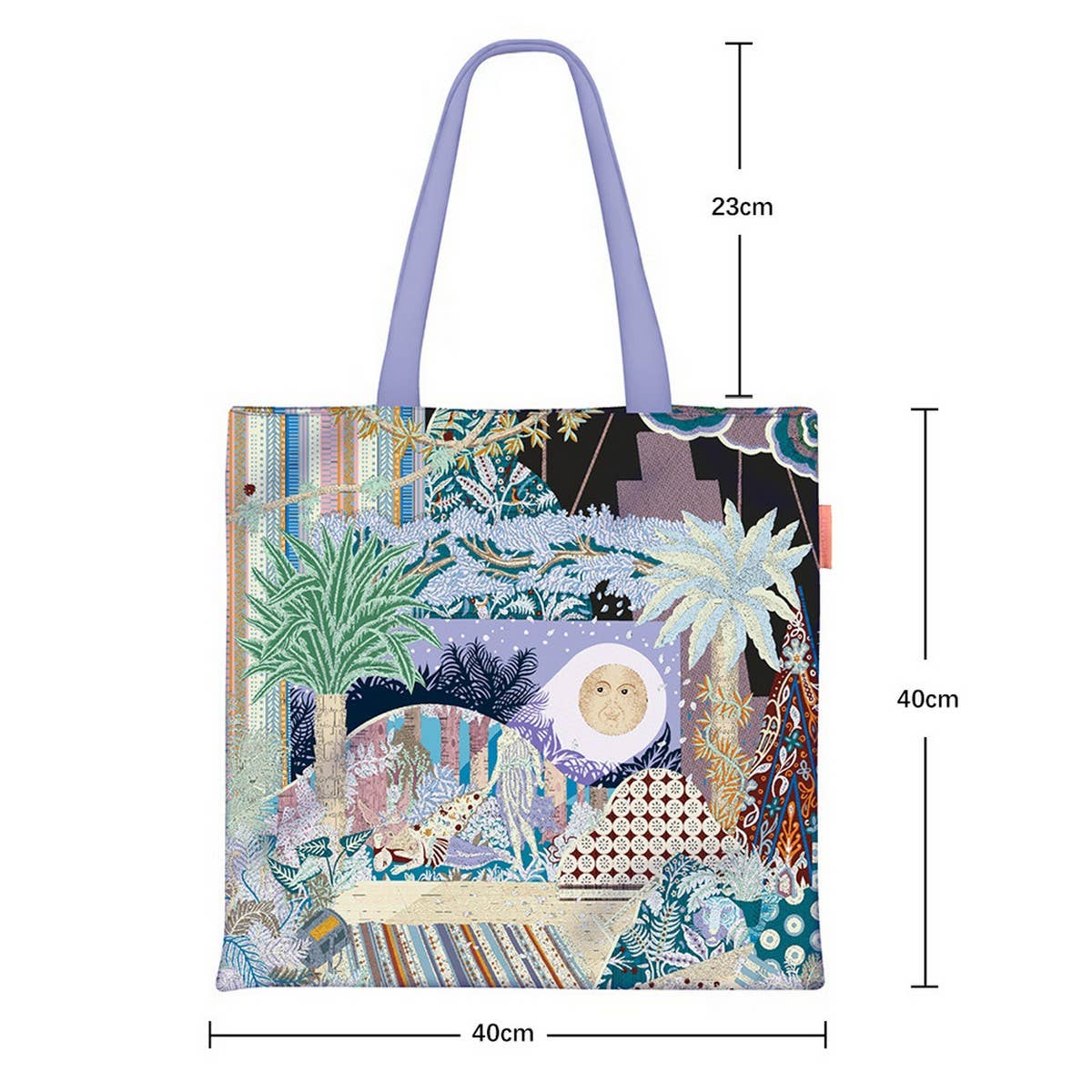 STUDENT CANVAS TOTE BAG SPACIOUS DESIGN_CWAB5138