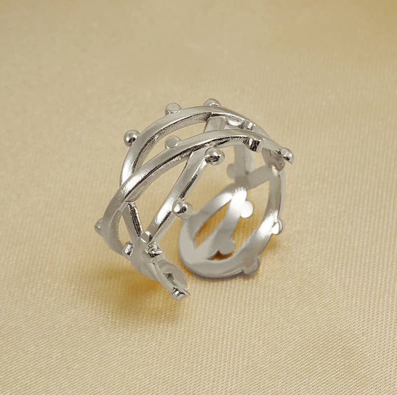 18K Stainless Steel Geometric Adjustable Ring_Cwaje2743