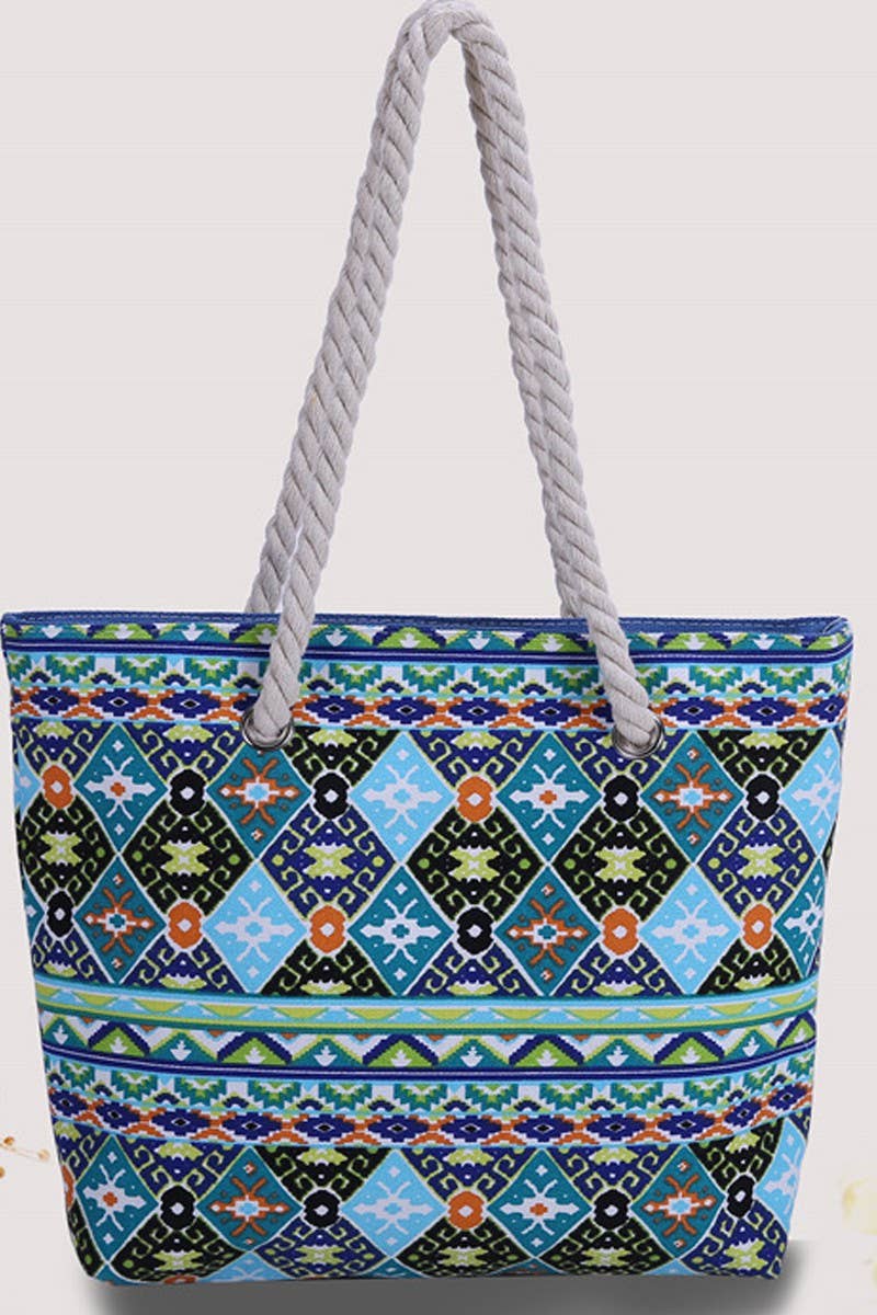 Dandy Patterned Light Beach Bags_Cwab303