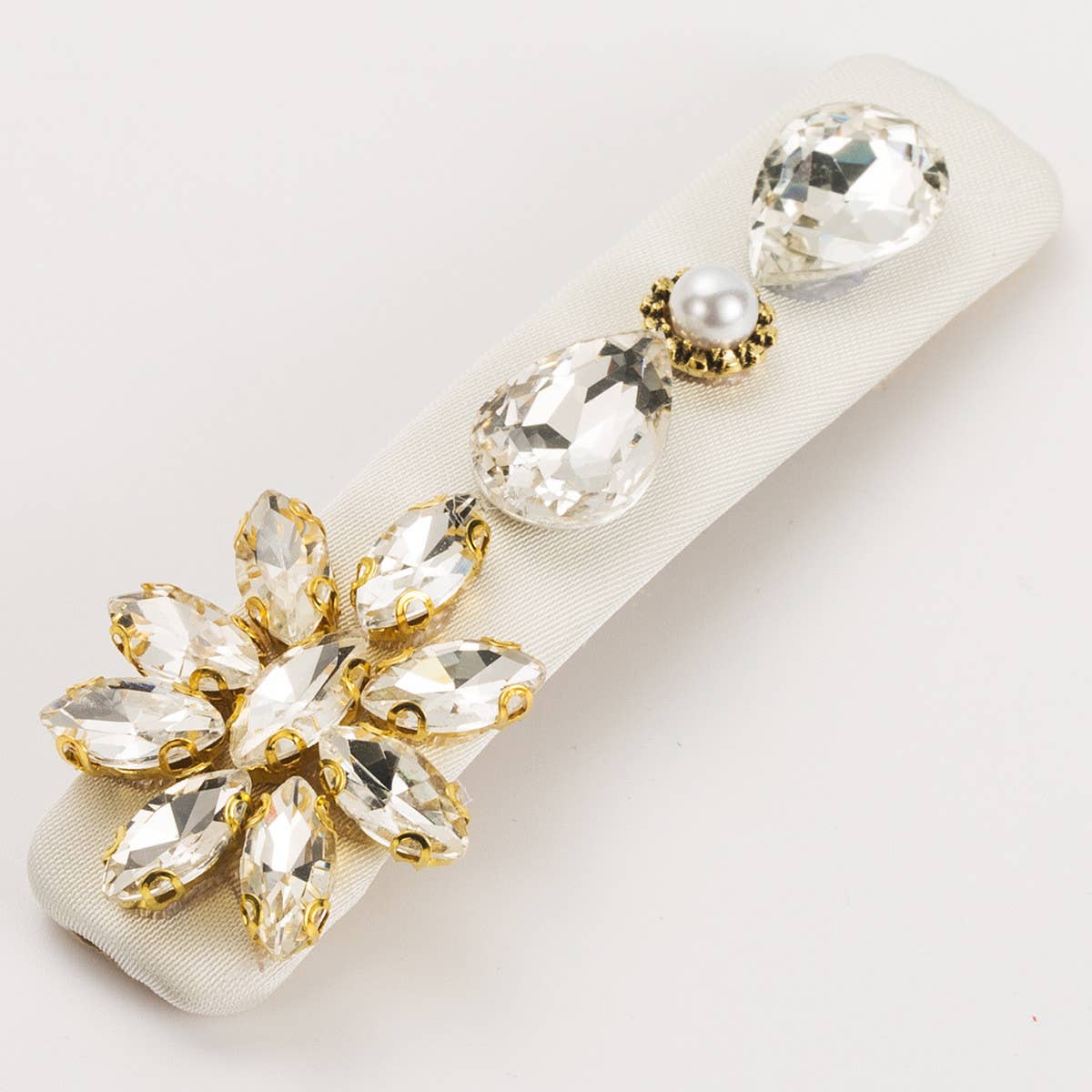 FRENCH RHINESTONE HAIRPIN LUXURY SIDE BANGS CLIP_CWAHA1774