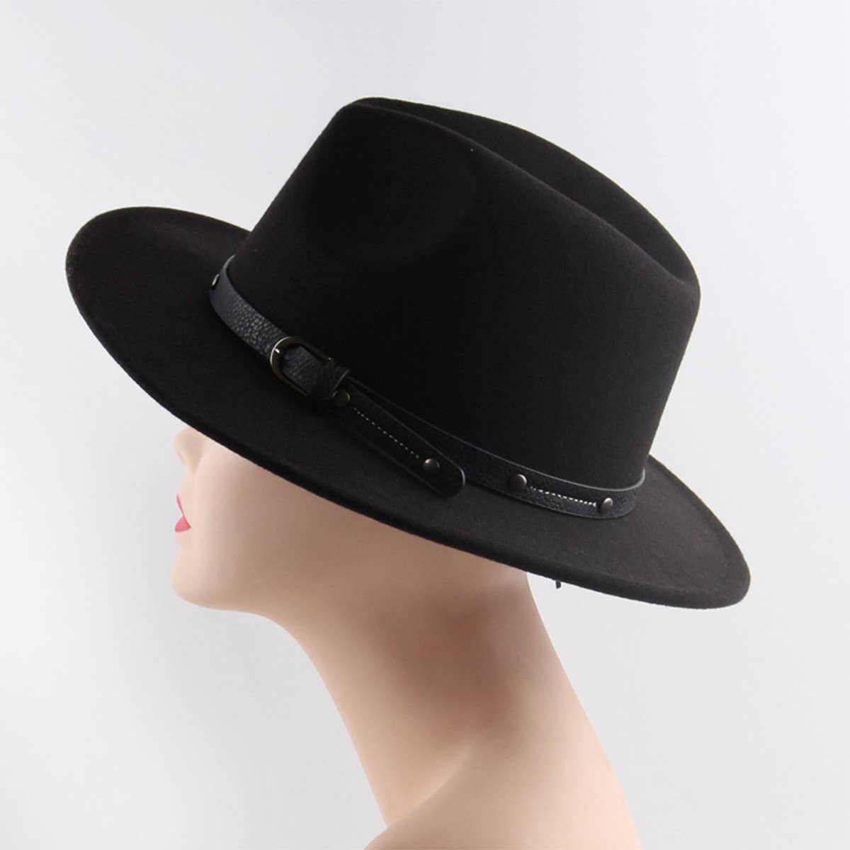 FLAT TOP BRITISH STYLE PANAMA HAT_CWAH1898