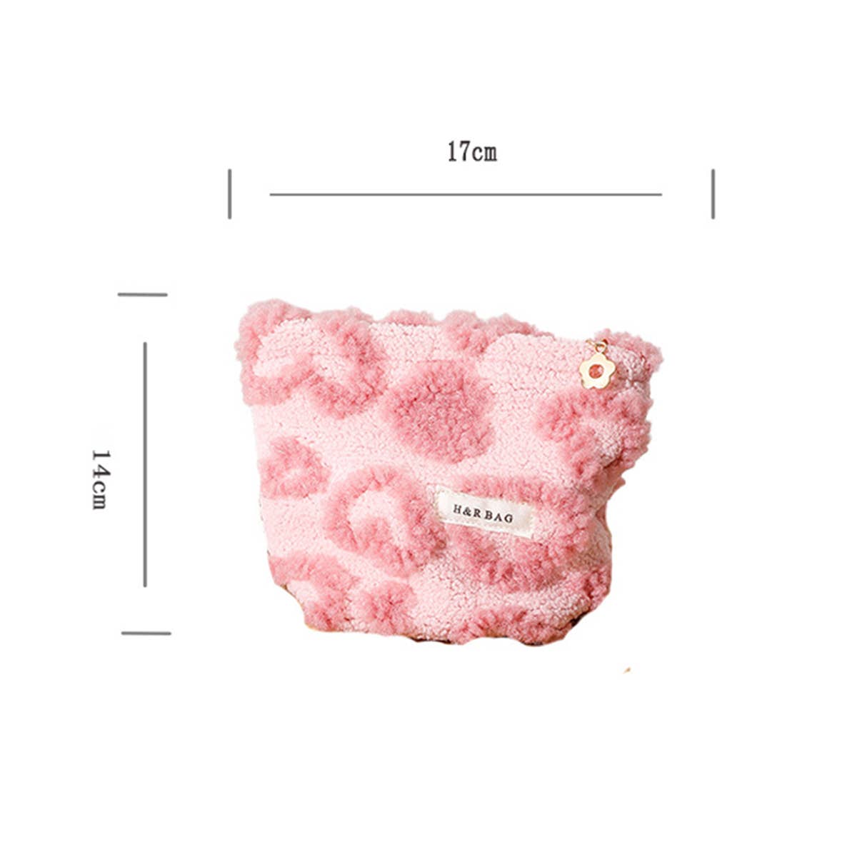 Cute Plush Heart Makeup Cosmetic Pouch Bag_Cwab06092