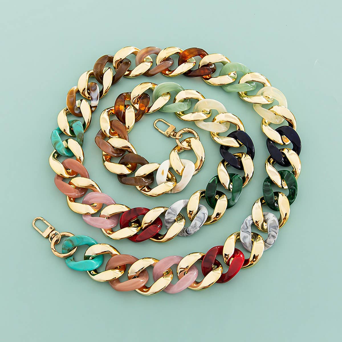 47 24MIXED COLOR BAG CHAIN PHONE CASE STRAP_CWMM5091