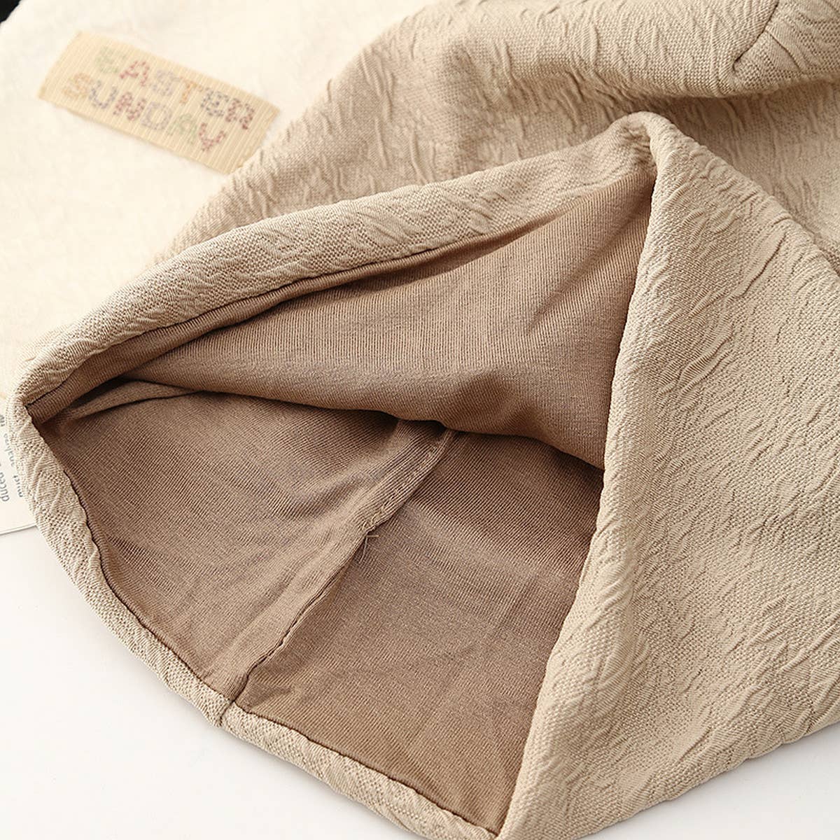 FASHIONABLE WARM KNITTED LETTER LOGO PILE HAT_CWAB2856