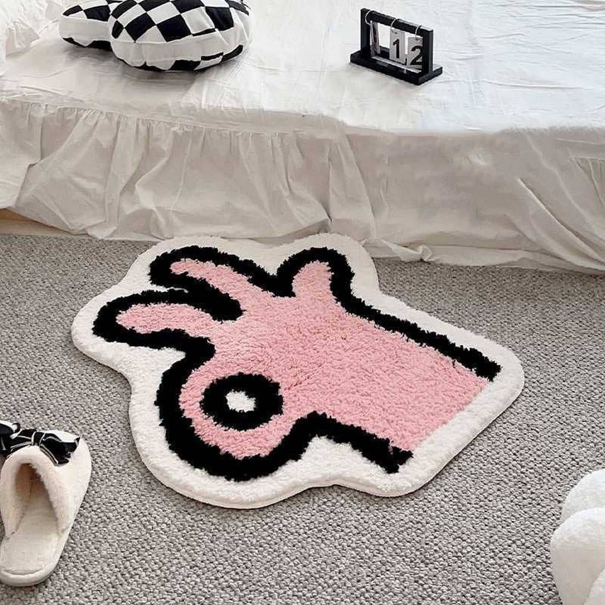 CUTE LIVING ROOM RUG COZY CAT VIBES BEDSIDE MAT SSCWMM7392
