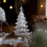 CLEAR ACRYLIC CHRISTMAS TREE ORNAMENT WITH GLITTER_CWMM9690
