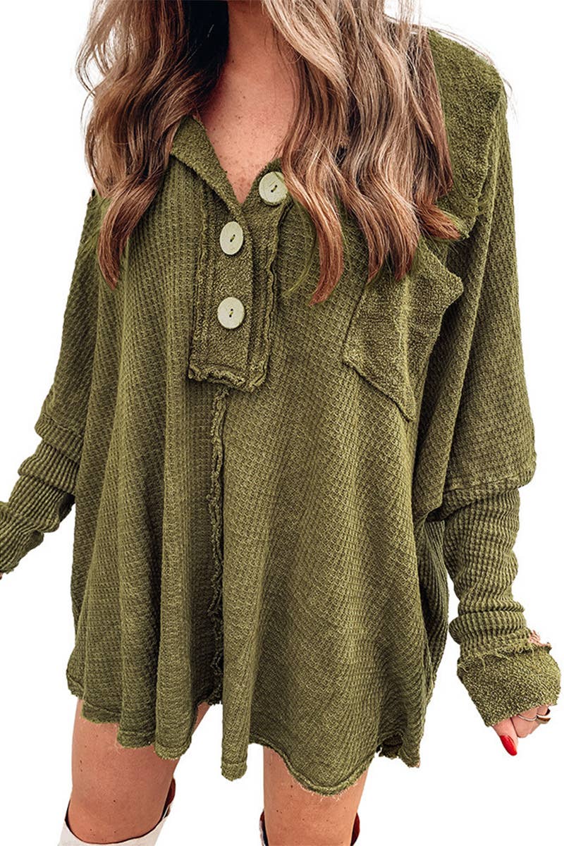 Womens Long Pullover T-Shirt With Loose Lapels