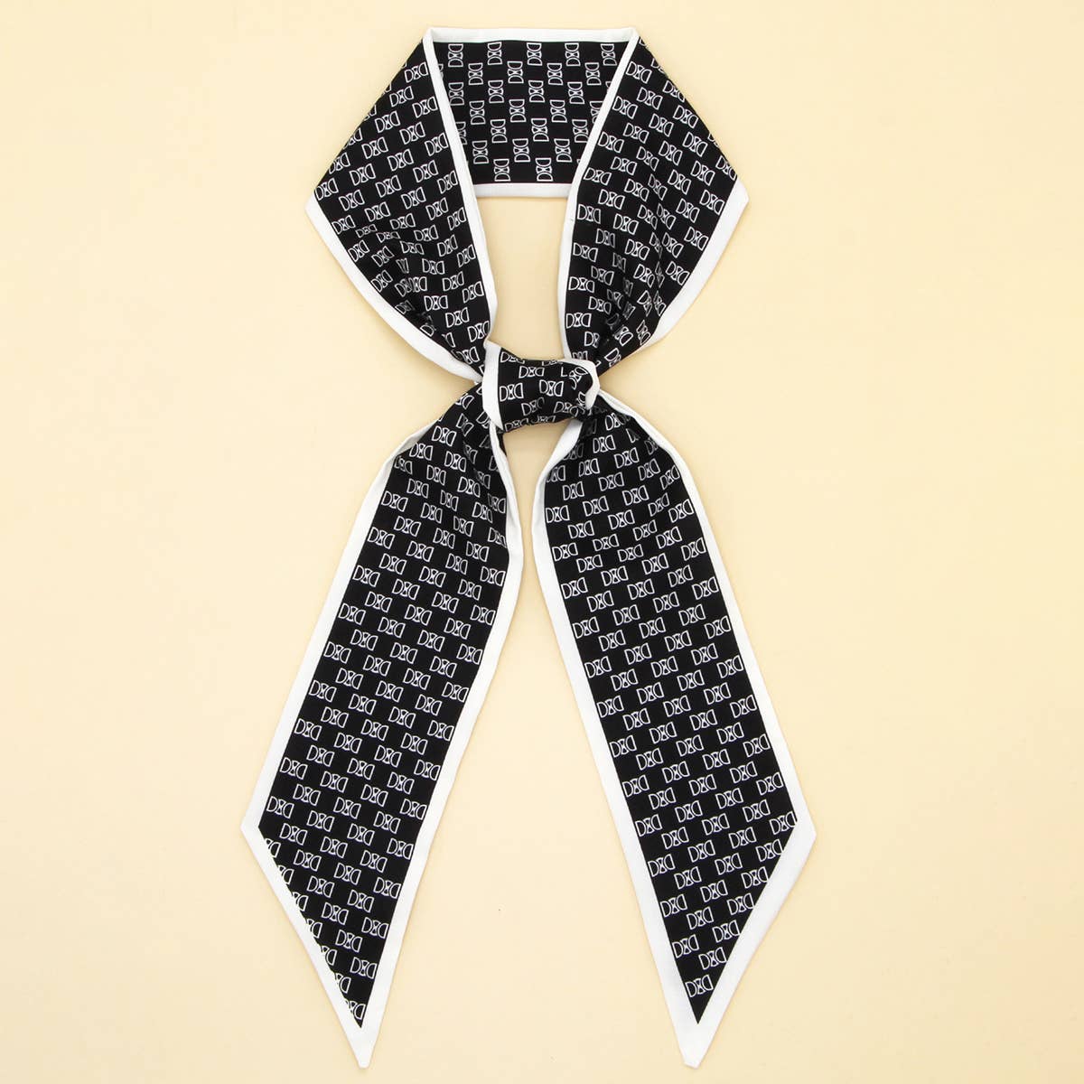 LETTER FLORAL TWILLY SCARF HAIR RIBBON BAG TIE_CWASC0095