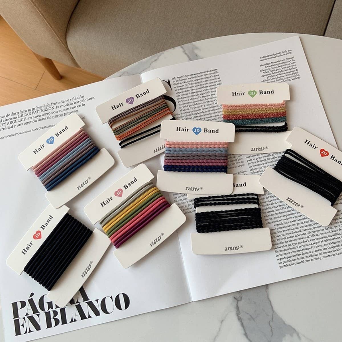 10 PACK OF SIMPLE AND VERSATILE HAIR SCRUNCHIES_CWAHA2732