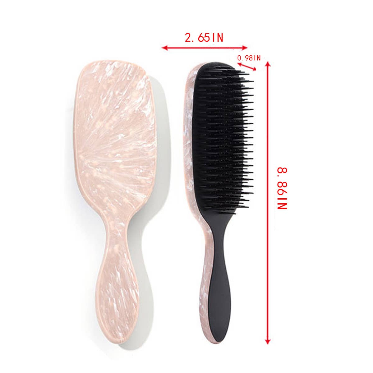 NEW HANDLE MASSAGE SCALP HAIR SMOOTHING COMB_CWAHA1869