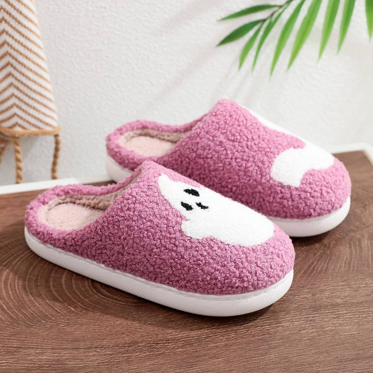HALLOWEEN GHOST CUTE CARTOON COTTON SLIPPERS_CWSHS0759