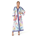 BOHO PRINT KIMONO BEACH COVER UP CARDIGAN_CWMM6309