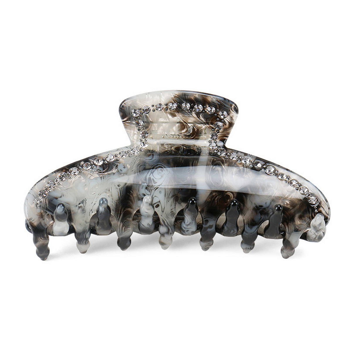 FRENCH RETRO HAIR CLAW RHINESTONE PONYTAIL CLIP_CWAHA4430