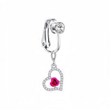 CRYSTAL MOON HEART BUTTERFLY FAKE NAVEL RING_CWMM9228