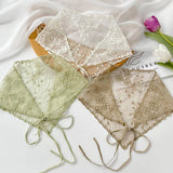 SIMPLE SOLID COLOR HOLLOW LACE SCARF_CWASC0747