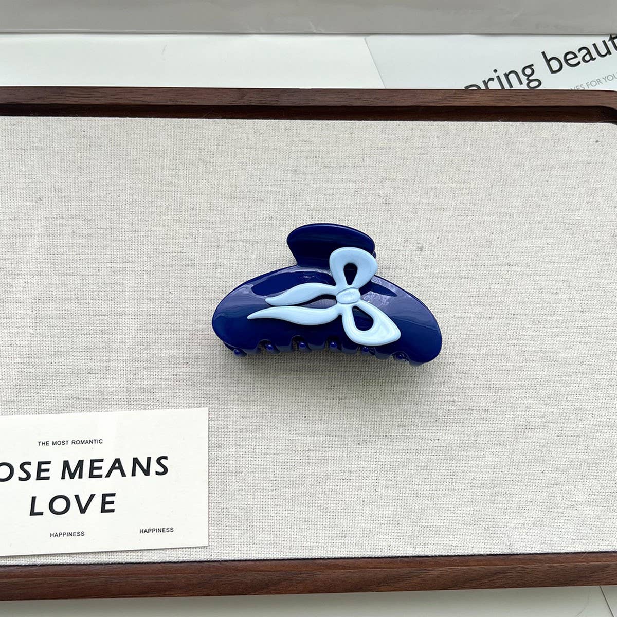 COLORFUL BOW ACETATE CLAW CLIP Y2K HAIR ACCESSORY_CWAHA5817