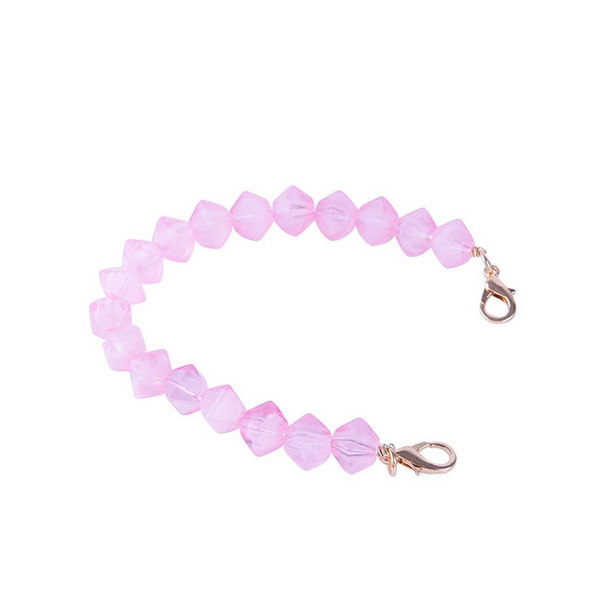 COLORFUL ACRYLIC IRREGULAR BEAD BAG CHAIN 11 81IN_CWMM5115