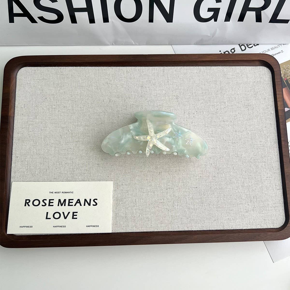 DREAMY STARFISH CLAW CLIP OCEAN GRADIENT DESIGN_CWAHA5893