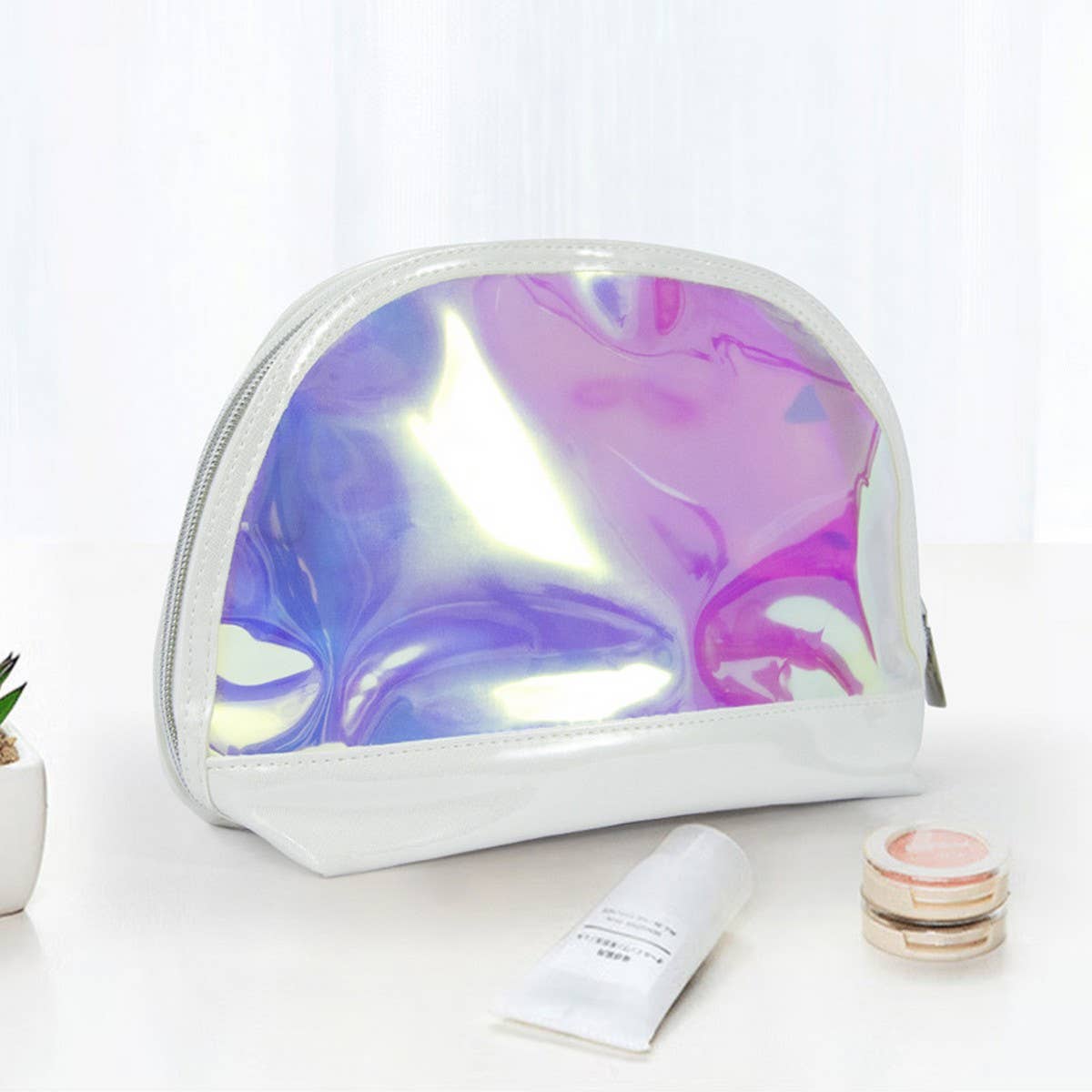 Fashion Portable Semi-Transparent Cosmetic Bag_Cwab1094