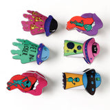 Cwaha1611_Halloween Alien Spaceship Hair Claw Clip