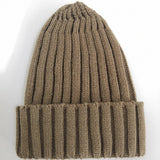 Cwah04351_Kids Solid Color Knit Beanie Hat Winter