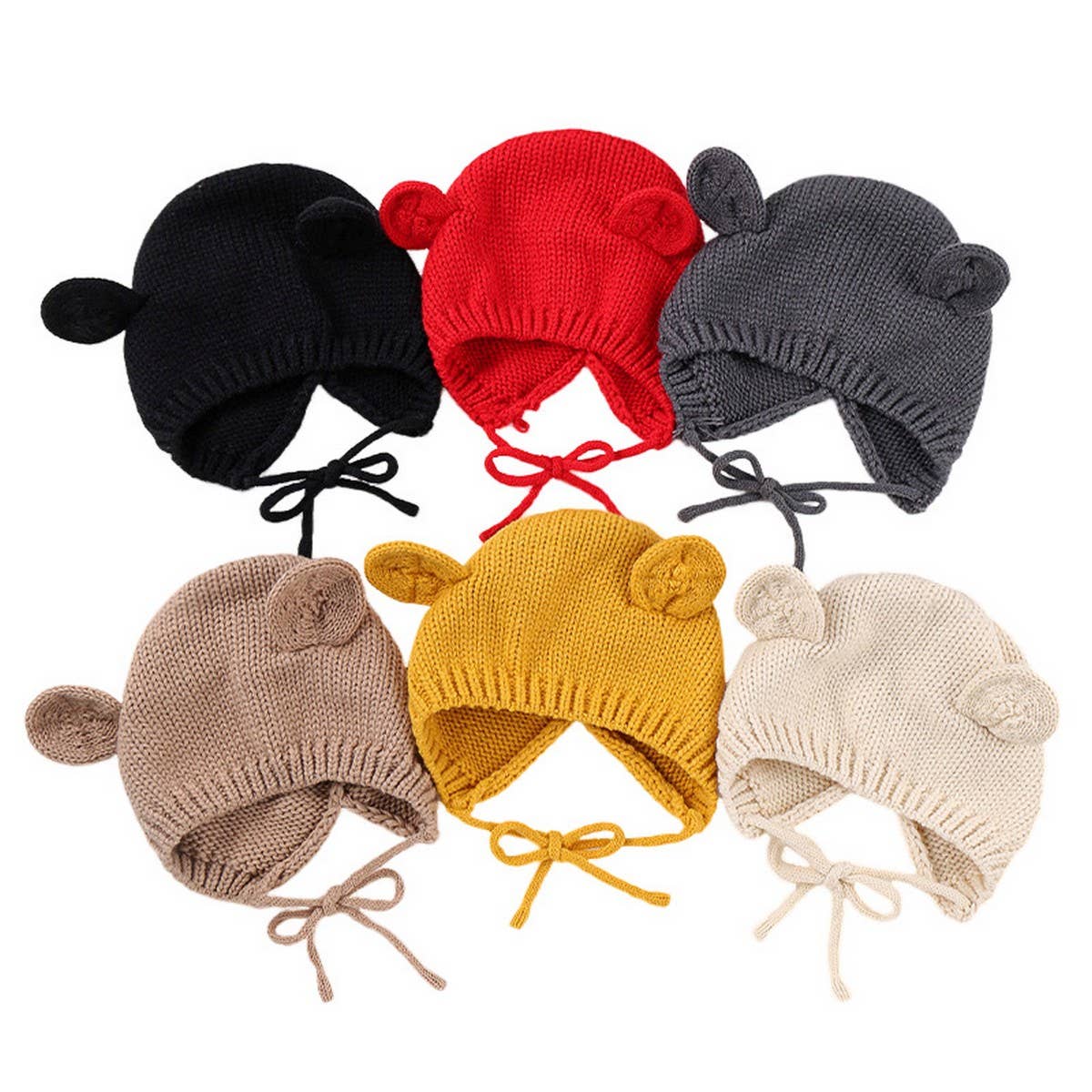 SOLID COLOR KNITTED CHILDRENS WARM WOOLEN HAT_CWAH1746