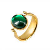 NEW FASHION RING WITH GREEN GEMSTONE_CWAJE1739