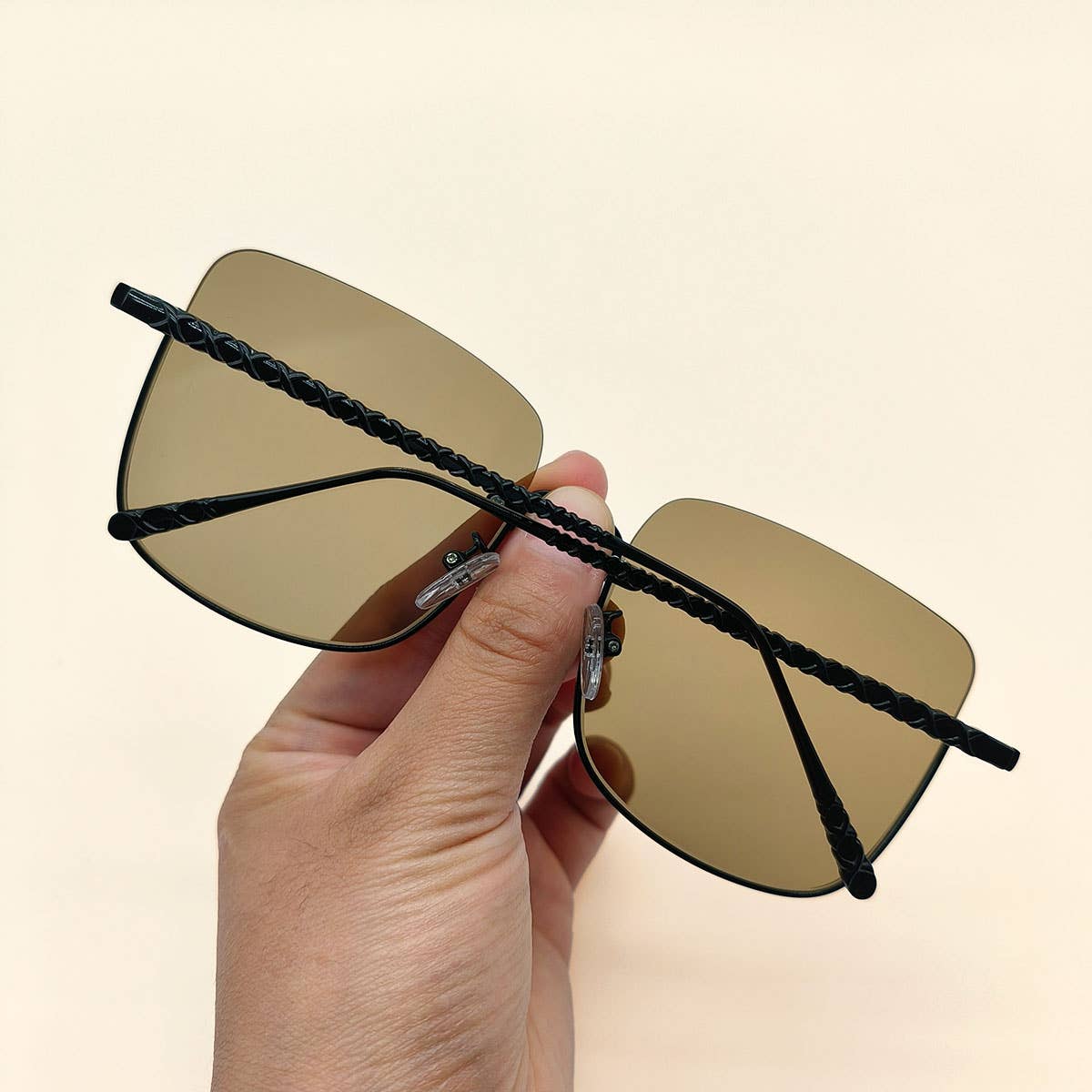 HALF FRAME SQUARE FASHION SUNGLASSES_CWASG0098