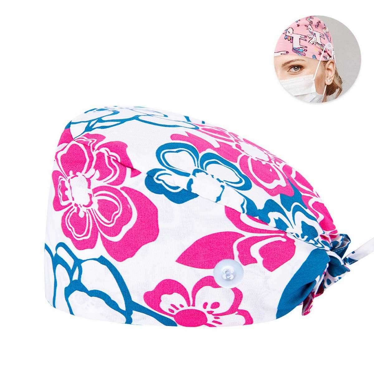 NURSE CAP SURGICAL CAP PURE COTTON DOCTOR CAP_CWAH3374