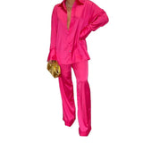 Stylish Multi-Color Ding Casual Two-Piece Set