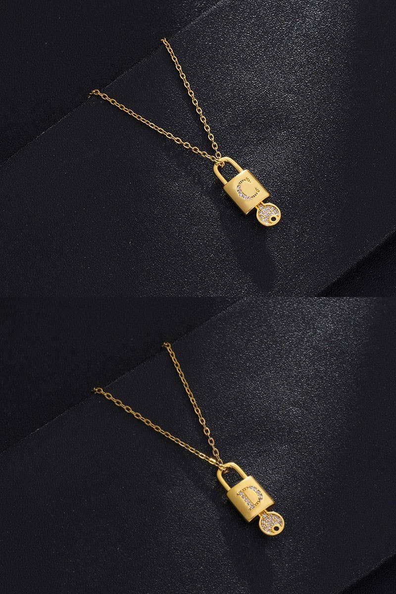 Alphabet Initial Pandant Necklace_Cwaje270