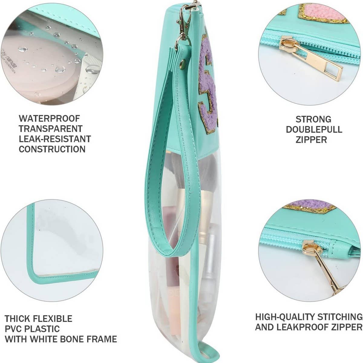 Transparent Waterproof Portable Wash Bag_Cwab1317