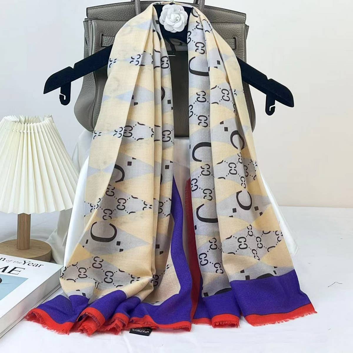 LETTER PRINT SCARF CHIC WINTER WRAP GIFT SHAWL_CWASC0912