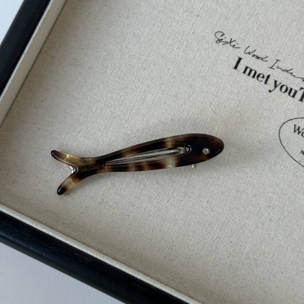 Acetate Floral Fish Clip Sweet Small Hairpin_Cwaha08231