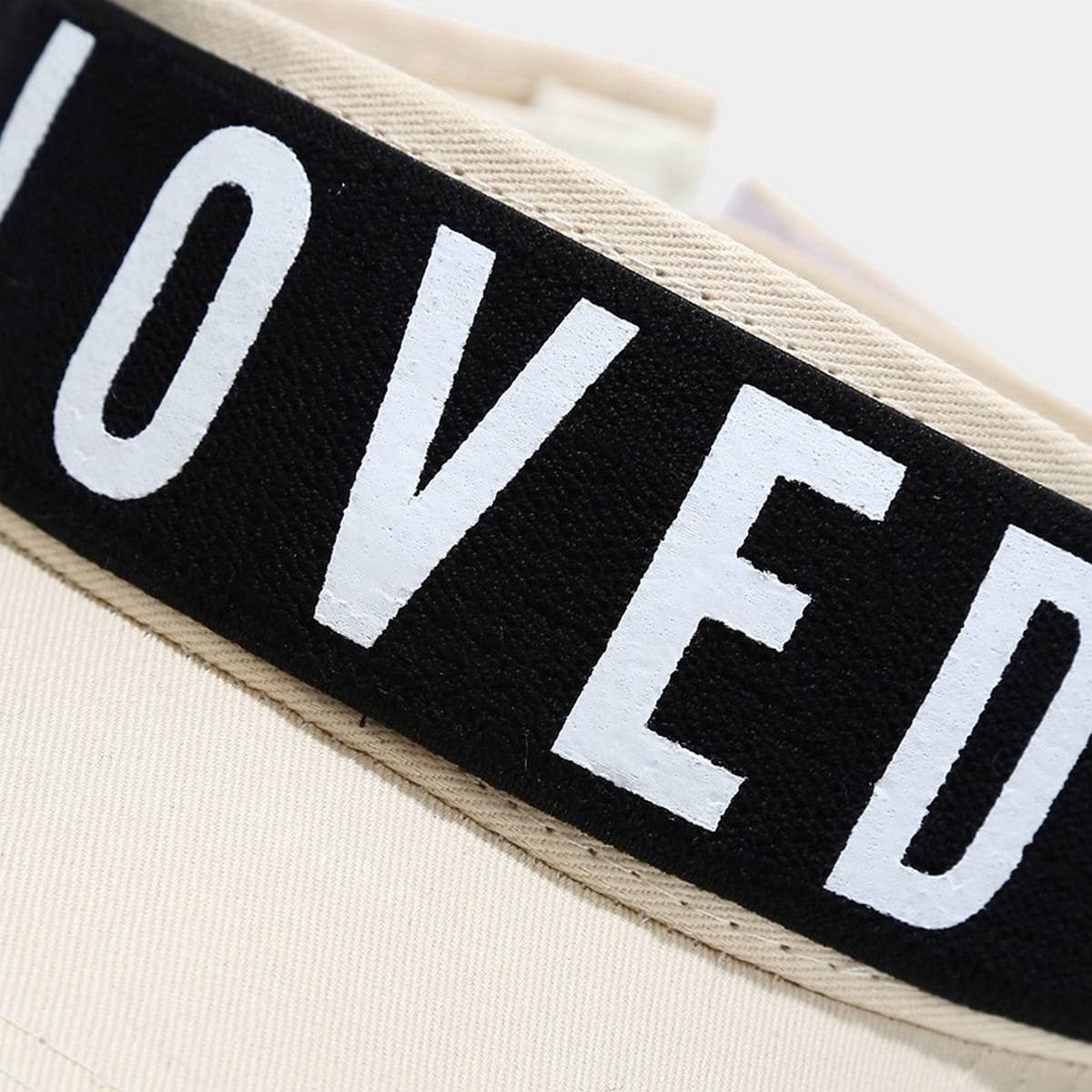 LOVED PRINTED VISOR CAP SUMMER BREATHABLE SUN HAT_CWAH3312