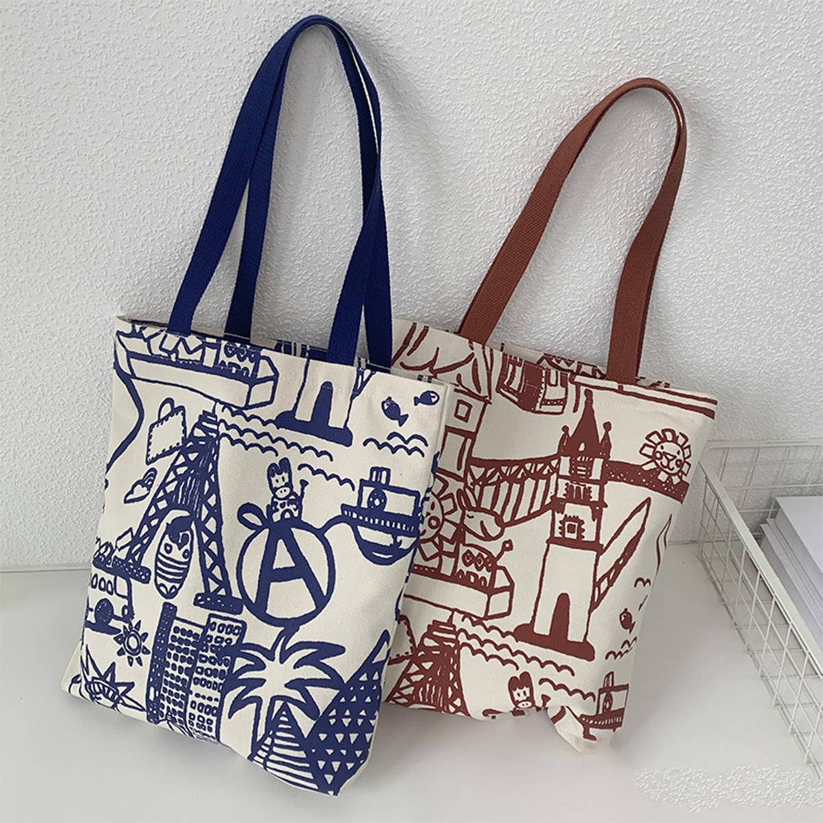 NEW CUTE SOFT GIRL ARTISTIC CANVAS BAG_CWAB2176